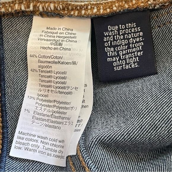 Madewell Dark Blue 9 Inch High-Rise Skinny Jeans, size 29 - Picture 9 of 9